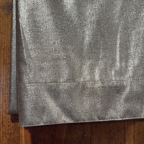 Waltham Glam Silver Curtain Panel‎ Pair (2) 76"x84" - Picture 3 of 5